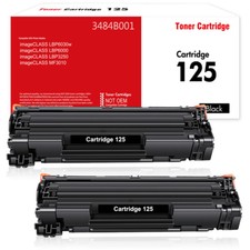 2 Packs Compatible CRG-125 Toner Cartridge for Canon 125 LBP6030 LBP6000 MF3010 picture