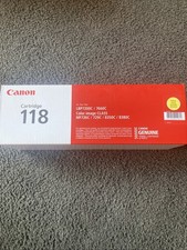 Genuine Canon Color Image Class Yellow Toner Cartridge 118 picture