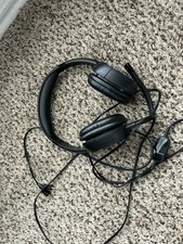 Plantronics Audio 355 Black Wired Boom Mic Over Ear Multimedia Stereo Headset picture