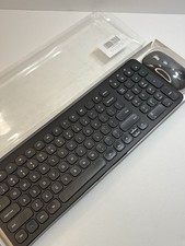Cimetech Wireless Keyboard Mouse Combo, Compact Full Size Wireless Keyboard Blac picture