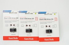 3Pack SanDisk Ultra Dual USB Drive 3.0 Flash Drive 32GB Micro Android Smartphone picture