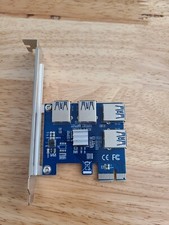 1 to 4 PCIE Splitter PCI-E to 4-Port  USB3.0 |GPU MINING Adapter picture