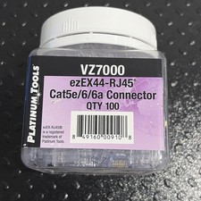 Platinum Tools ezEX44 RJ45 Connector (100-Pieces / Jar) FR7000 picture