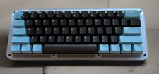 Custom 60% Hotswap Keyboard Stacked Acrylic Light Blue JWK Black Switch picture