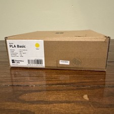 Bambu Lab PLA Basic Yellow Filament 10400 - New *Opened Box* picture
