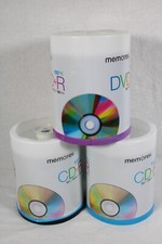 NEW 2x Memorex CD-R 100 Pack Recordable 52X 700MB 80Min + DVD+R 100 Pack 120min picture