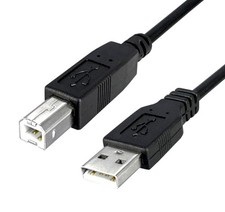  USB 2.0 Cable A Male to B Male 6 ft. Shielded - Qty. 1 Black.new picture