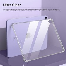 For Apple iPad Air 5/4 Case Cover Clear Transparent TPU Soft Silicone Shockproof picture