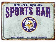 Minnesota Vikings Sports Fans Welcome Mouse Pad Tin Sign Art On Mousepad picture
