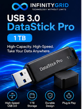 NEW DataStick Pro 1TB USB 3.0 Flash Drive High Capacity USB Memory Stick Black picture