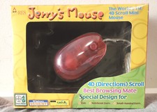Vintage NOS - mini red JERRY'S MOUSE notebook computer ARES INTERFACE 4D scroll picture
