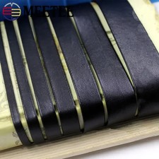 Black Soft Flat Leather Cord Rope 3-50mm DIY Necklace Bracelet Jewelry Making picture