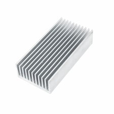 Silver Tone Aluminum Heatsink Heat Diffuse Dissipation Cooling Fin 80x40x20mm picture