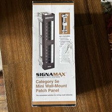 Signamax 12458M CAT5E 12 Port Mini Patch Panel BRAND NEW SEALED BOX picture