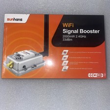 SUNHANS SH-2000 WiFi Signal Booster 2.4GHz 2000mW 33dBm 802.11 b/g/n NEW picture