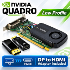 NVIDIA Quadro K420 2GB GDDR3 Low Profile PCIe DP DVI Video Card + HDMI Adapter picture