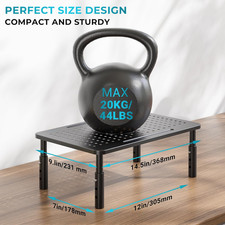 Monitor Stand for Desk 1 Pack, 3-Level Height Adjustable | 14.5 x 9.1 in Ergo... picture