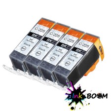 4 Black Ink for CLI-225 PIXMA MG5220 MG5320 MG6120 MG6220 MG8120 MG8220 picture