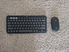 Logitech Pebble 2 Combo Wireless Keyboard/Mouse Bundle for Mac - Tonal Graphite picture