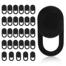 30 Pcs Ultra-Thin Webcam Cover Slide Camera Privacy Shield Laptop Tablet Black picture