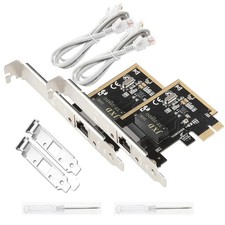 2 PCS PCIe Gigabit Ethernet Network LAN Card 10/100/1000Mbps RJ45 PC Adapter picture
