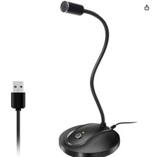 JOUNIVO USB Microphone Gooseneck Laptop Computer Video, Gaming picture