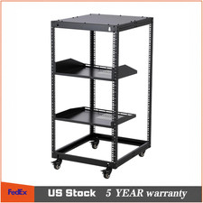 Heavy-Duty 10/15/20U Open Frame Server Rack Wall-Mount or Floor Standing Adjust picture