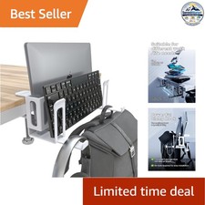 Vertical Laptop Stand for Desk 2-Slot Storage Fits MacBook 12-15
