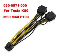 Dual 8 to 8 Graphics Card Power Cable for NVIDIA Tesla K80 M40 Grid M60 P40 GPU picture
