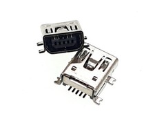 2x Mini-AB USB Socket Port 5-pin Female Connector Plug SMD Repair Replacement... picture