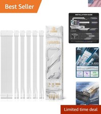 Power Supply Sleeved Cable, 16 AWG PSU Extension Cable Kit of White Connector... picture
