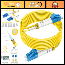 330ft OS2 LC to LC Single Mode Fiber Patch Cable 10G SMF LSZH Duplex 9/125μm picture