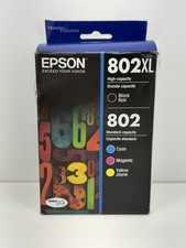 Genuine Epson Ink 4-pk. 802XL Black, 802 Cyan, Magenta, and Yellow EXP 2028 picture