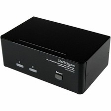 StarTech 2 Port DVI VGA Dual Monitor KVM Switch USB with Audio & USB 2.0 Hub picture