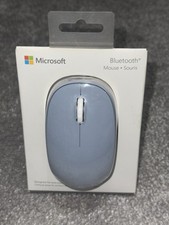 Microsoft Wireless Bluetooth Mouse Pastel Blue RJN-00013 Ambidextrous RARE NEW picture