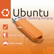 Ubuntu 26.10 'Stonking Stingray' | Bootable/Live USB | LATEST VERSION picture