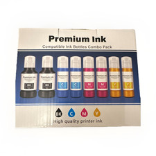 INKROBAT T-502 Ink Refill Bottles 8 Pack BK/C/M/Y for Epson ET-2700/2750 picture
