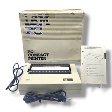 Vintage IBM PCjr Compact Printer 5181-001 CIB Original Box Manual Tested Working picture
