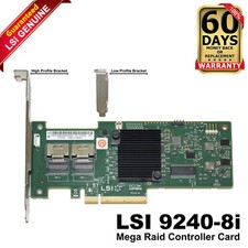 Lenovo LSI MegaRAID 9240-8i SAS 6Gbps 8-Ports PCIe 2.0 RAID Controller 03T6739 picture