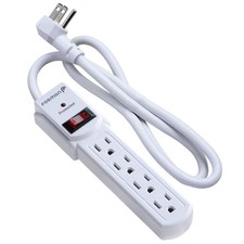Fosmon 4 Outlet Small Surge Protector Power Strip - 3Ft Short 1 PACK picture