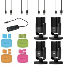 4 Rode NT-USB Mini's with USB Hub, Rode Colors and Polishing Cloth picture