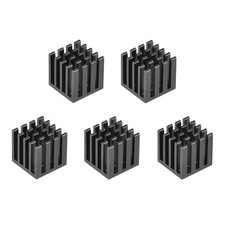 Electronic Radiators Heatsink for MOS GPU IC Chip Black 15 x 15 x 15 mm 5pcs picture