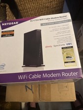 NETGEAR AC1750 WiFi Cable Modem Router Dual Band Gigabit C6300-100NAS picture