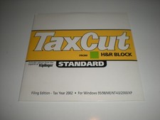 H&R Block TaxCut 2002 Standard.  2002 Tax Cut software. New.  picture