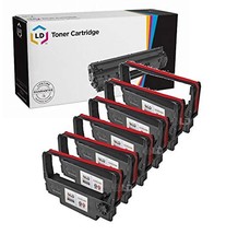 LD 6 Pack ERC-30BR Black & Red Ribbon for Epson ERC30 M119B M119D IT-U375 TM-200 picture