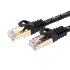 100ft Cat7 Ethernet LAN Network Cable High Speed SSTP Modem Router Black Lot picture