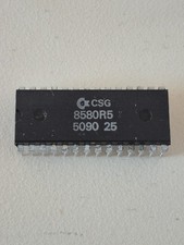 ✅ Commodore C64 / C128 ⭐ 1990 SID Sound Chip 8580R5 ⭐ Sounds Good ⚡️ picture