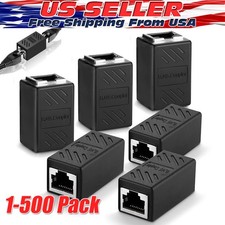 RJ45 Inline Coupler Cat6/Cat5e Ethernet Network Cable Extender Connector Lot picture