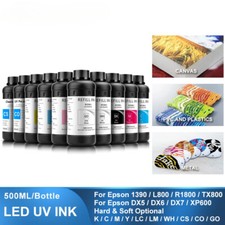 500ML LED UV Ink For Epson 1390 L800 L1800 L805 R1800 R1900 - UV Printer picture