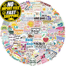 100Pcs Spanish Motivational Stickers Aesthetic picture